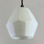 Brassvane white opal glass pendant light additional view 10