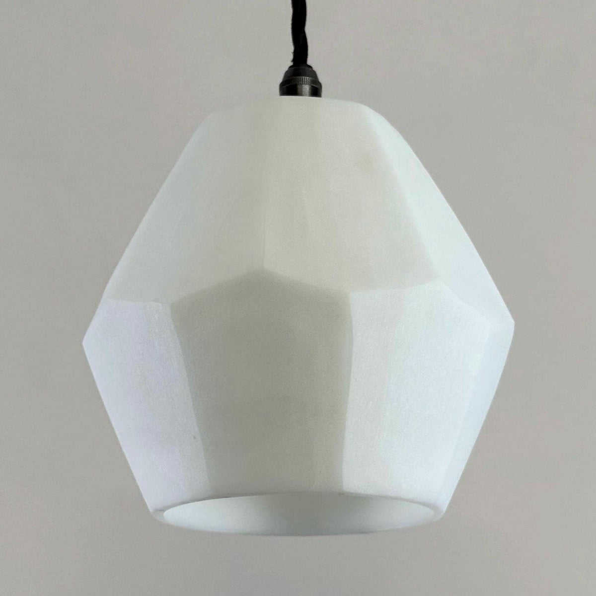 Brassvane white opal glass pendant light additional view 10