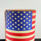 Brassvane USA flag pouf footstool additional view 6