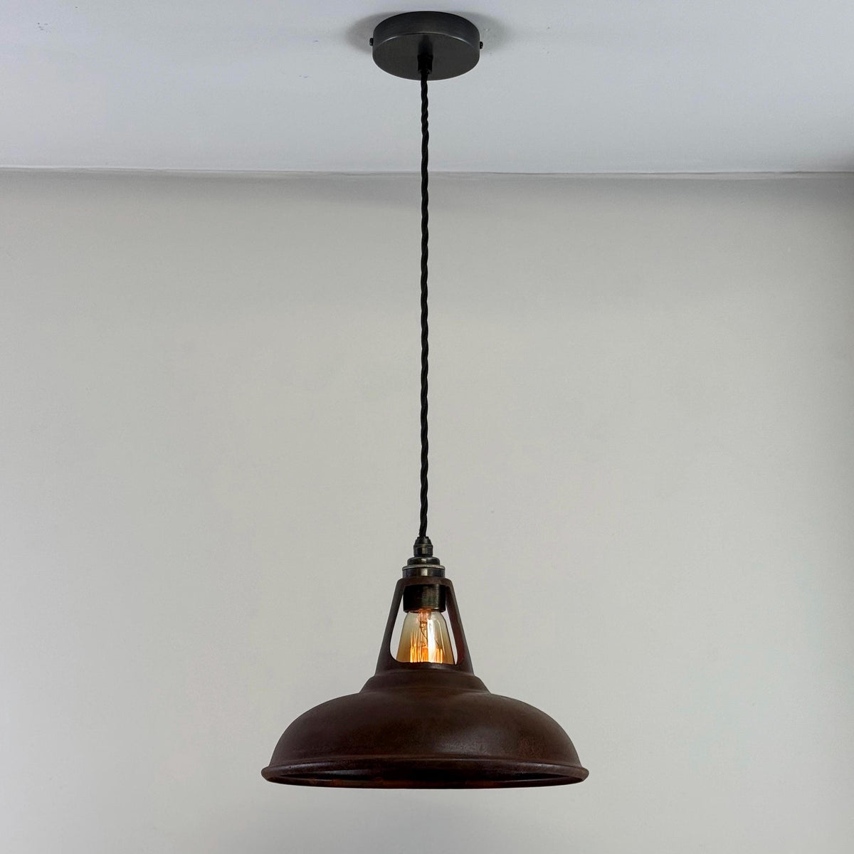 Brassvane rusted steel pendant light additional view 5