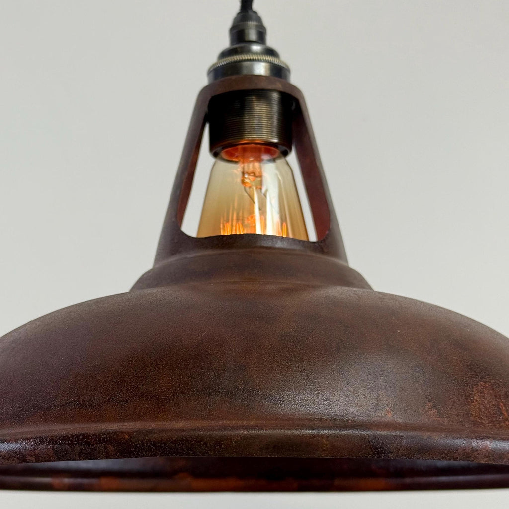 Brassvane rusted steel pendant light additional view 7