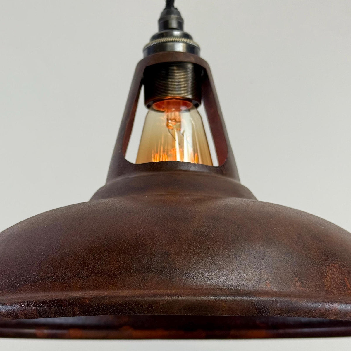 Brassvane rusted steel pendant light additional view 7