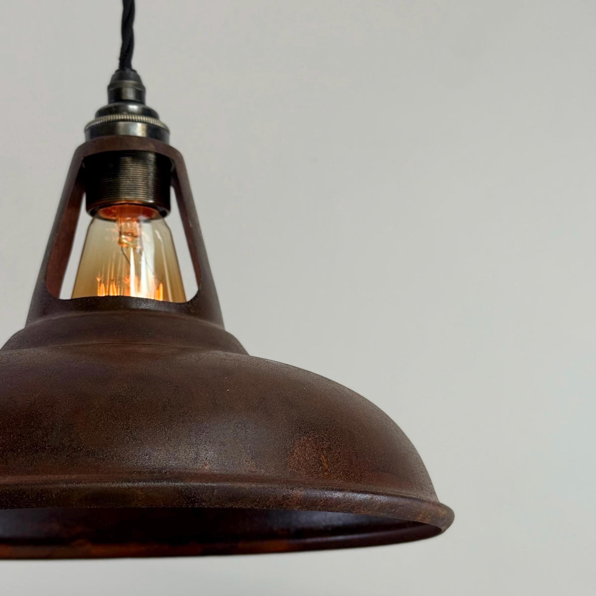 Brassvane rusted steel pendant light additional view 8