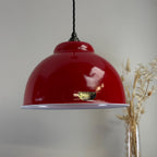 Brassvane red RLM pendant light additional view 6