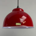 Brassvane red RLM pendant light overall view