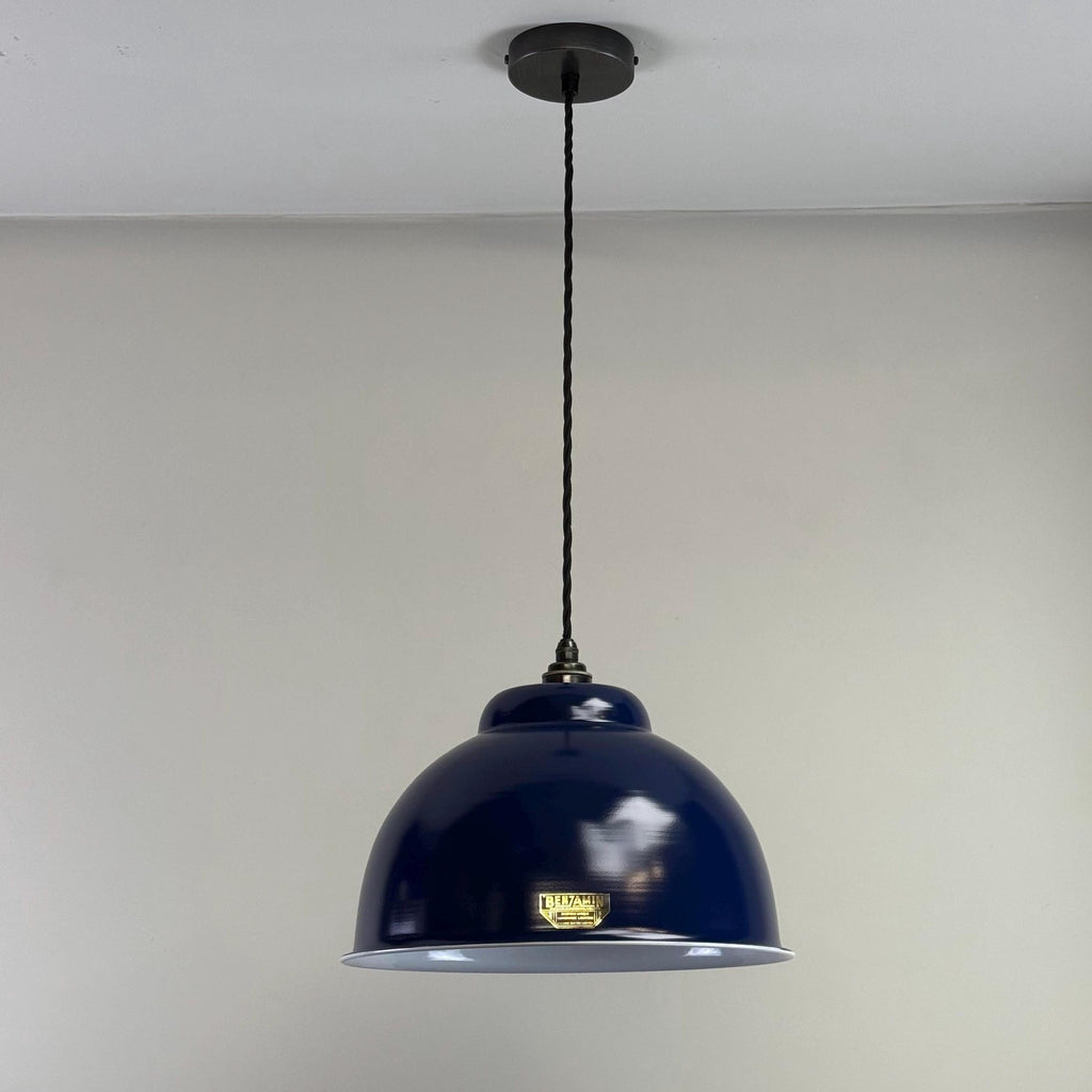 Brassvane royal blue RLM pendant light additional view 5