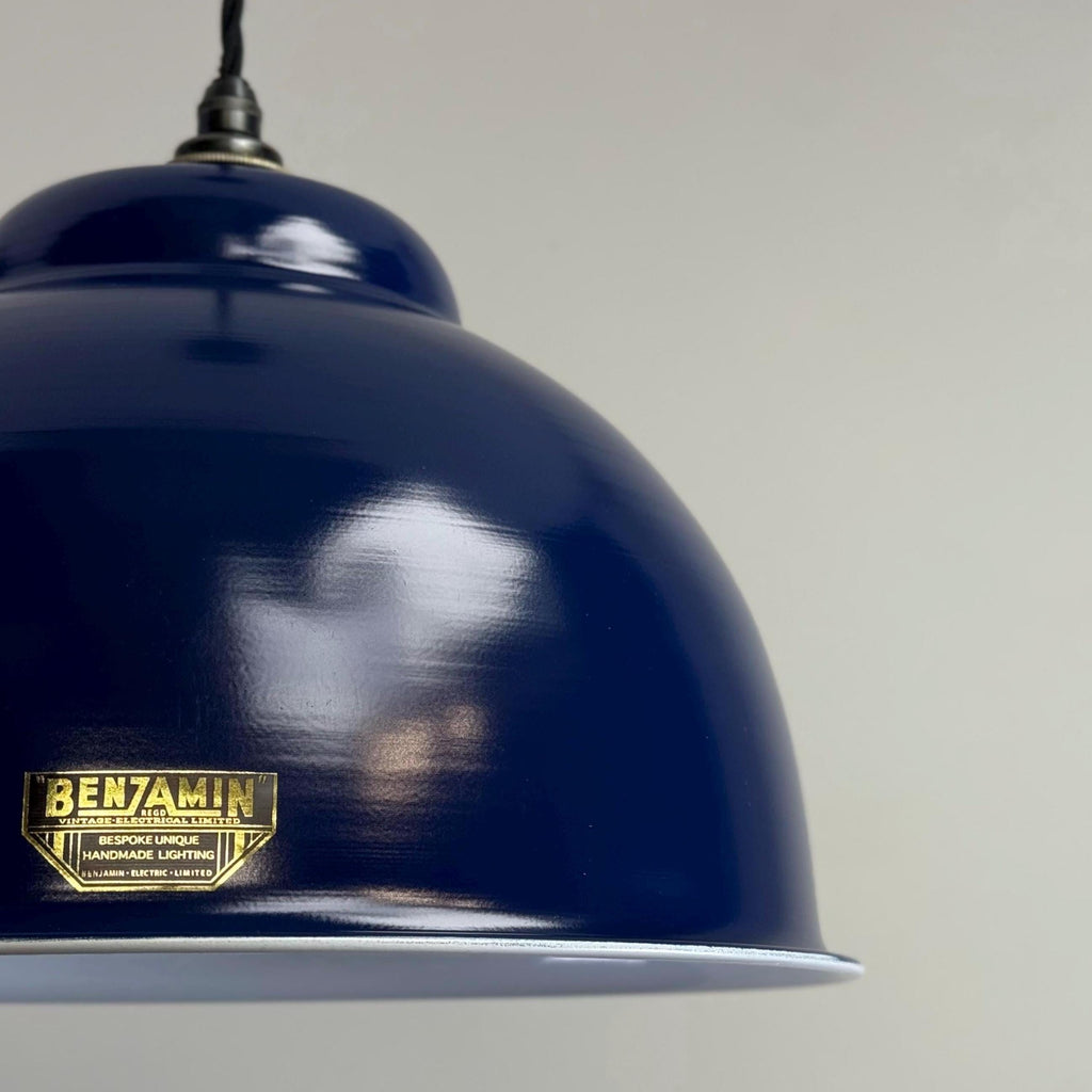 Brassvane royal blue RLM pendant light additional view 8