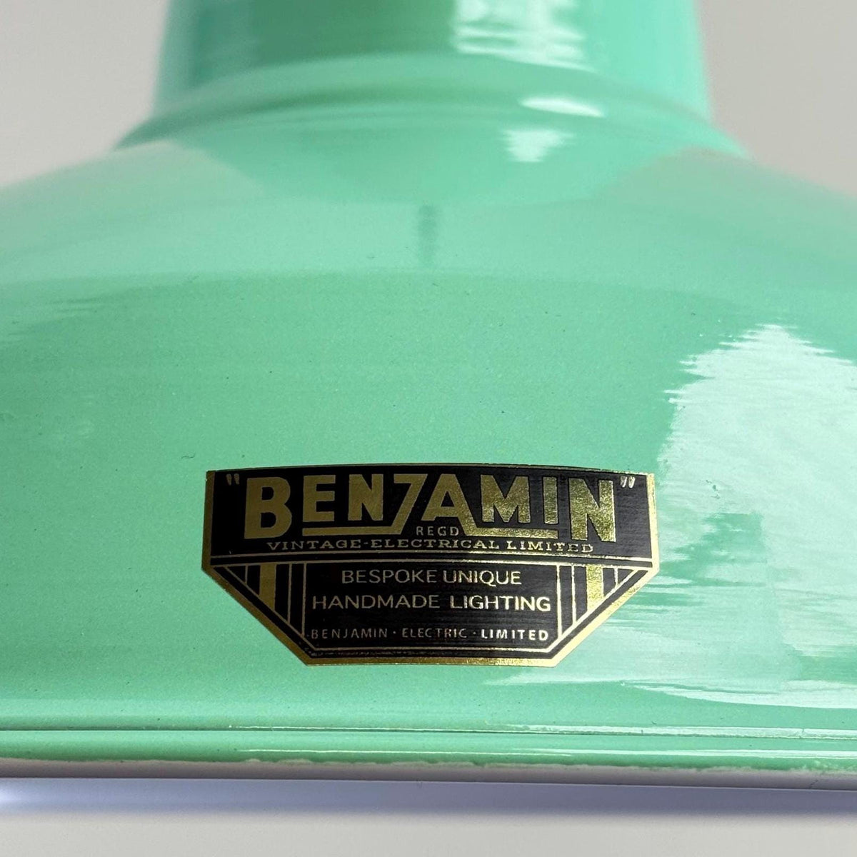 Brassvane teal green RLM pendant light additional view 8