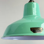 Brassvane teal green RLM pendant light additional view 7