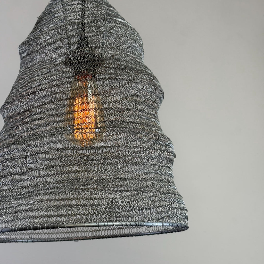 Brassvane beehive wire mesh pendant light additional view 6