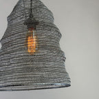Brassvane beehive wire mesh pendant light additional view 6