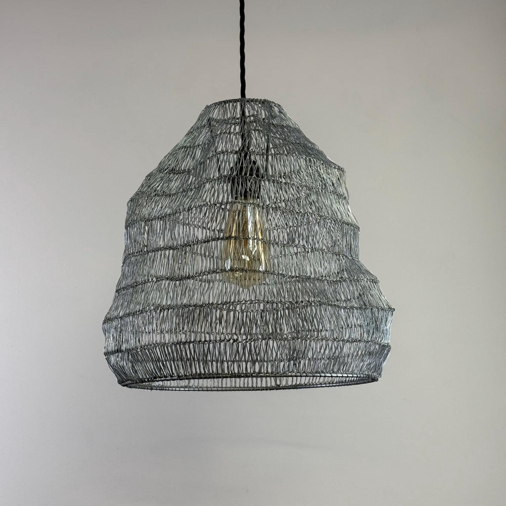 Brassvane beehive wire mesh pendant light additional view 6