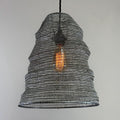 Brassvane beehive wire mesh pendant light overall view