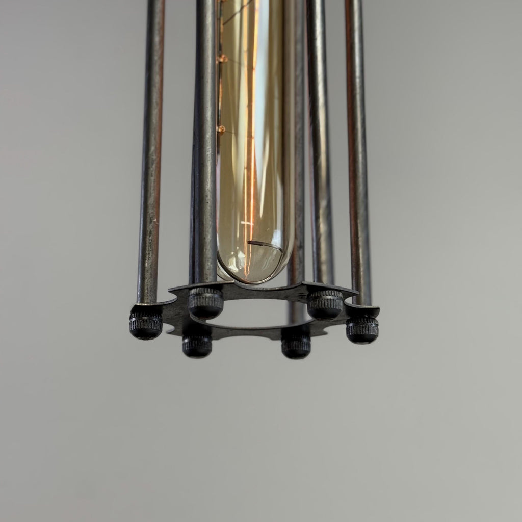 Brassvane steel cage pendant light additional view 7