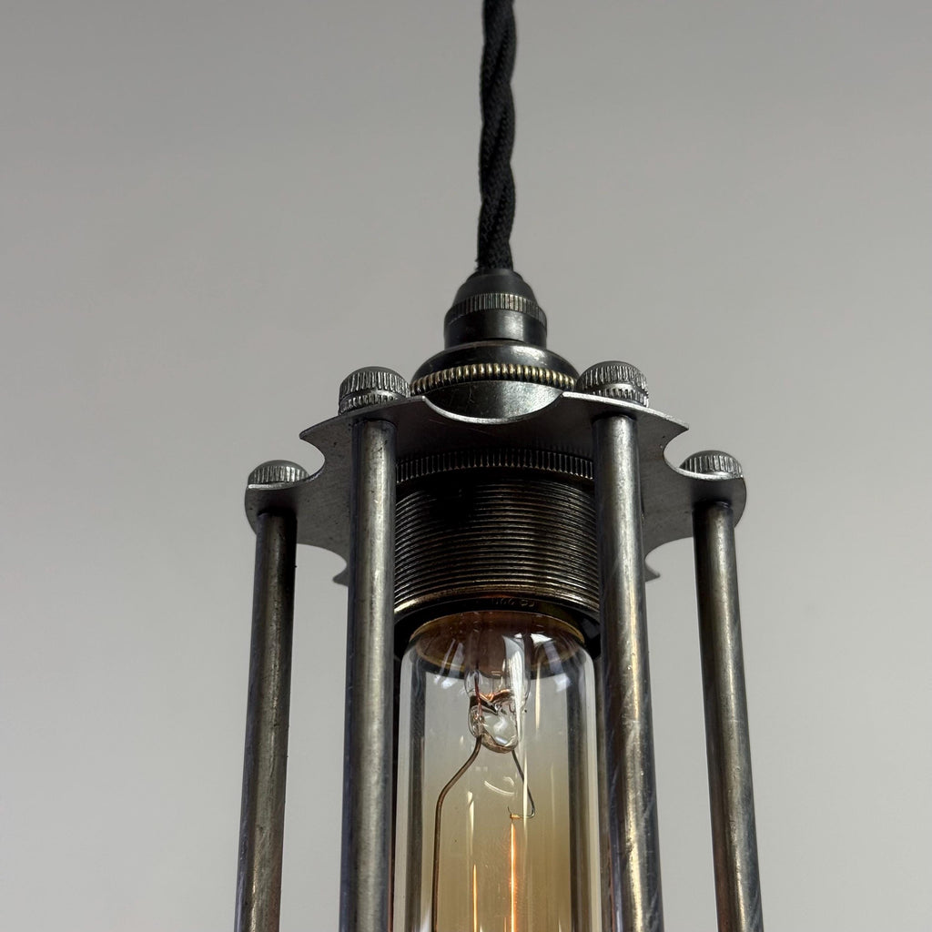Brassvane steel cage pendant light additional view 6