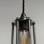 Brassvane steel cage pendant light additional view 6
