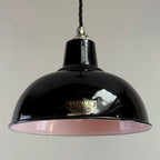 Brassvane midnight black dome pendant light additional view 5