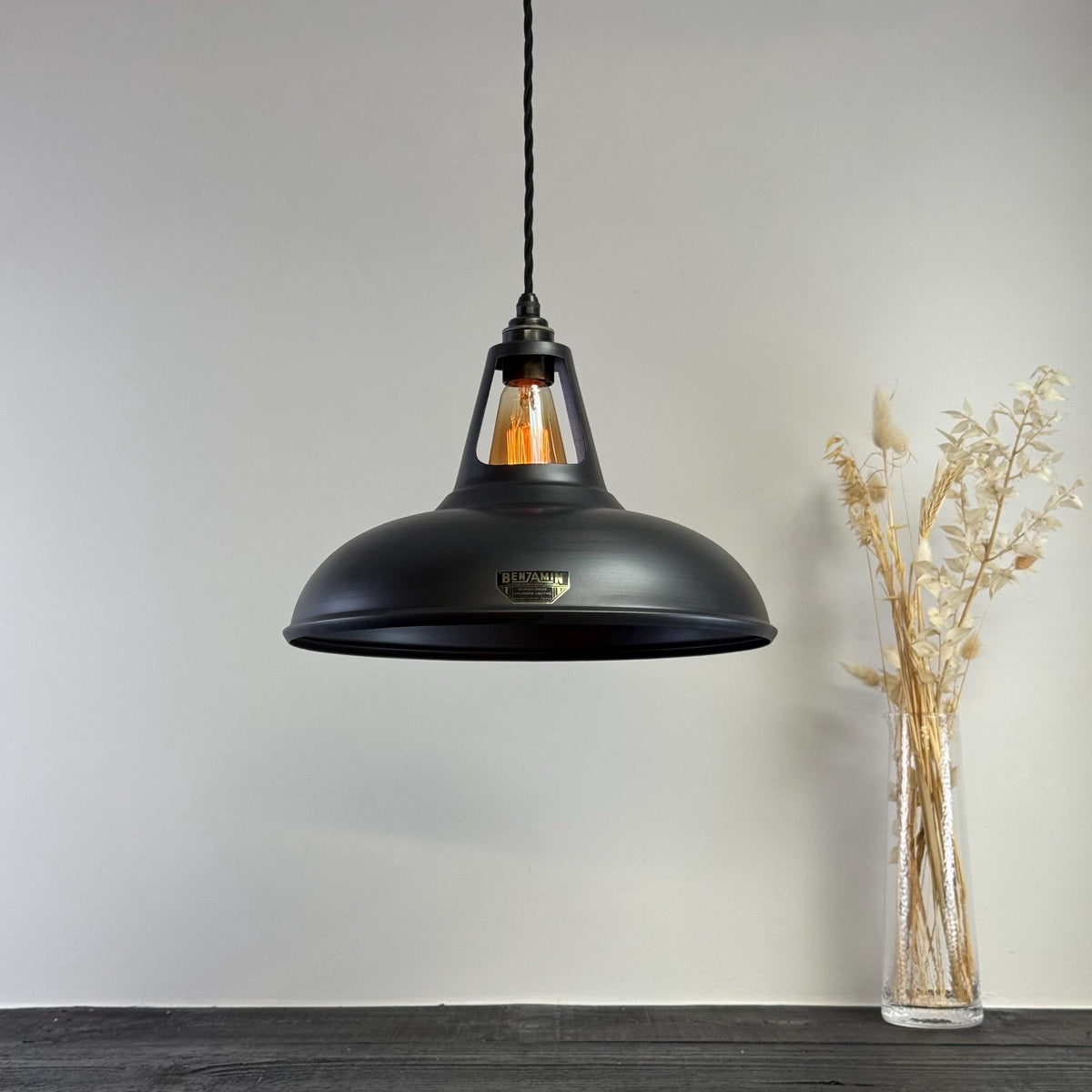Brassvane pewter gray pendant light additional view 3