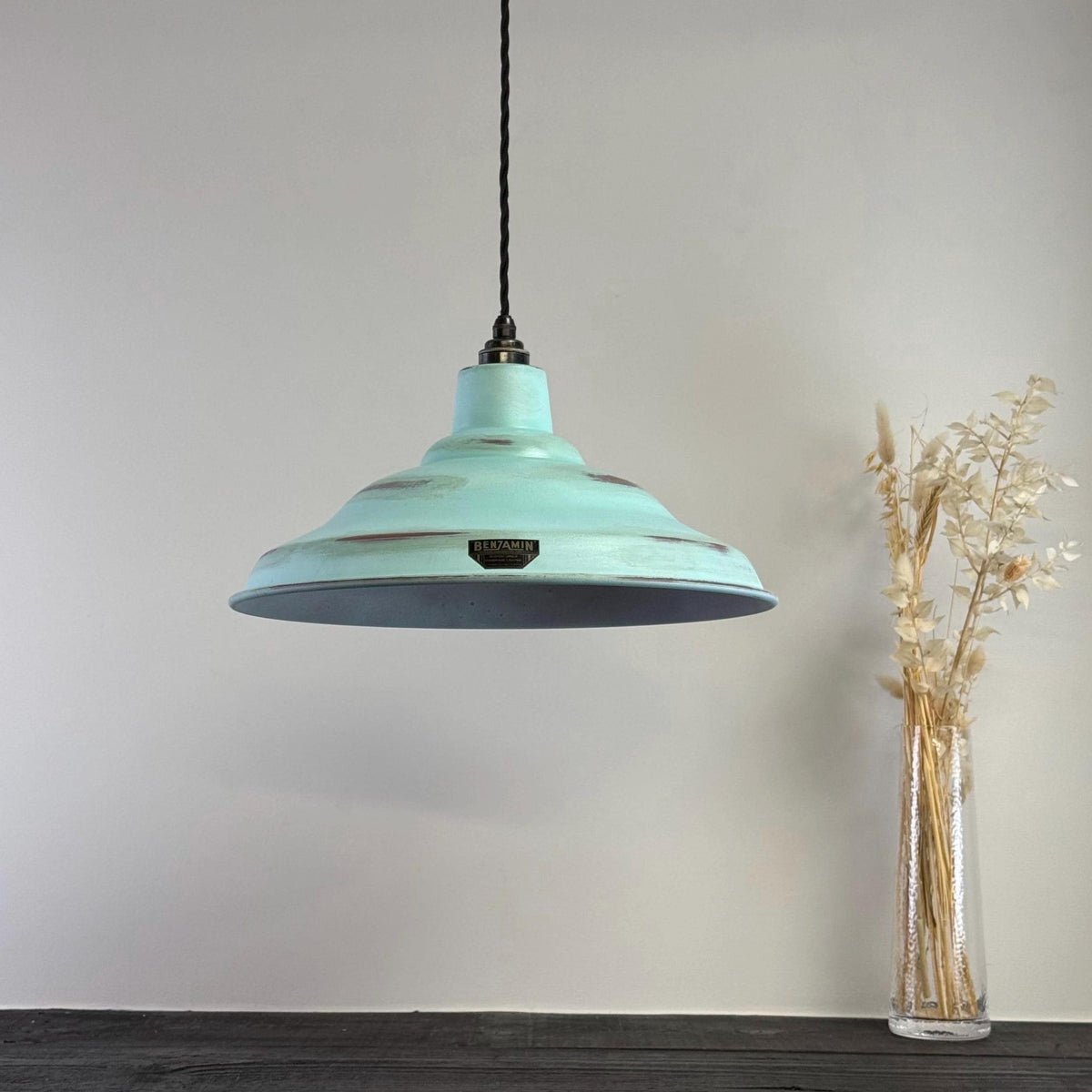 Brassvane copper verdigris pendant light additional view 3