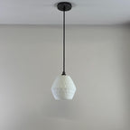 Brassvane opal prismatic glass pendant light additional view 5