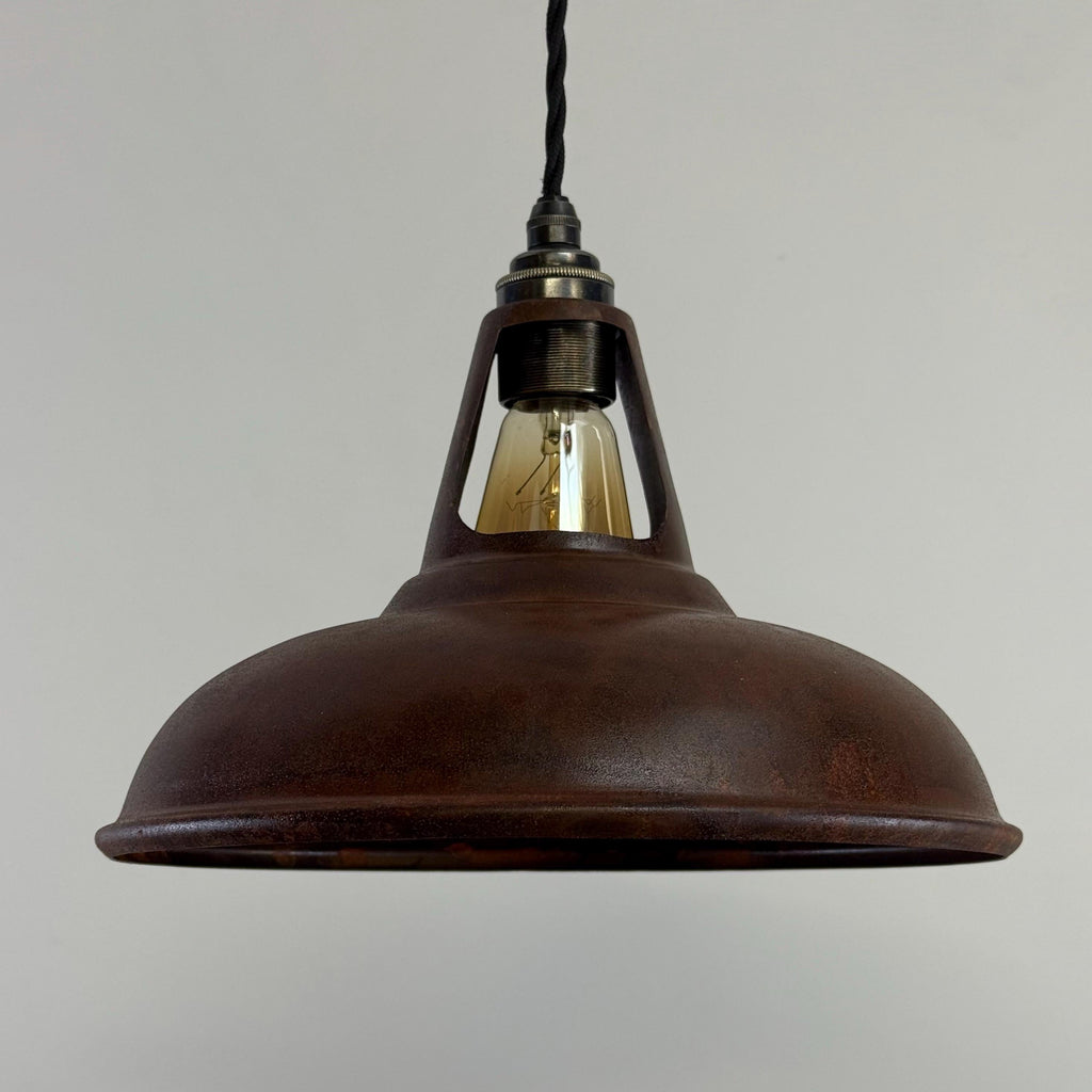 Brassvane rusted steel pendant light additional view 9