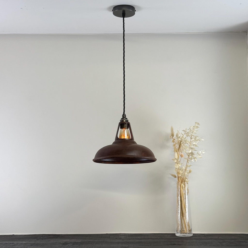 Brassvane rusted steel pendant light additional view 4