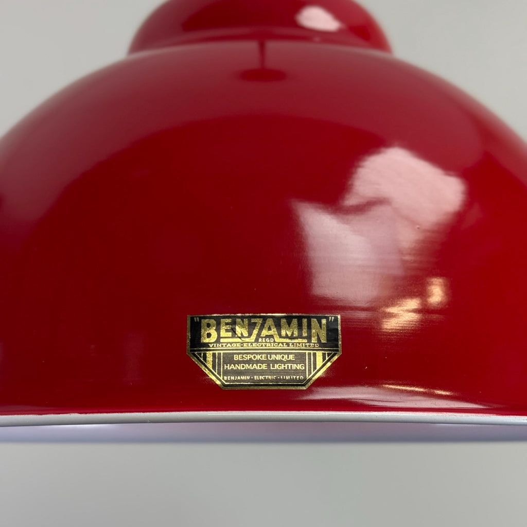 Brassvane red RLM pendant light additional view 8
