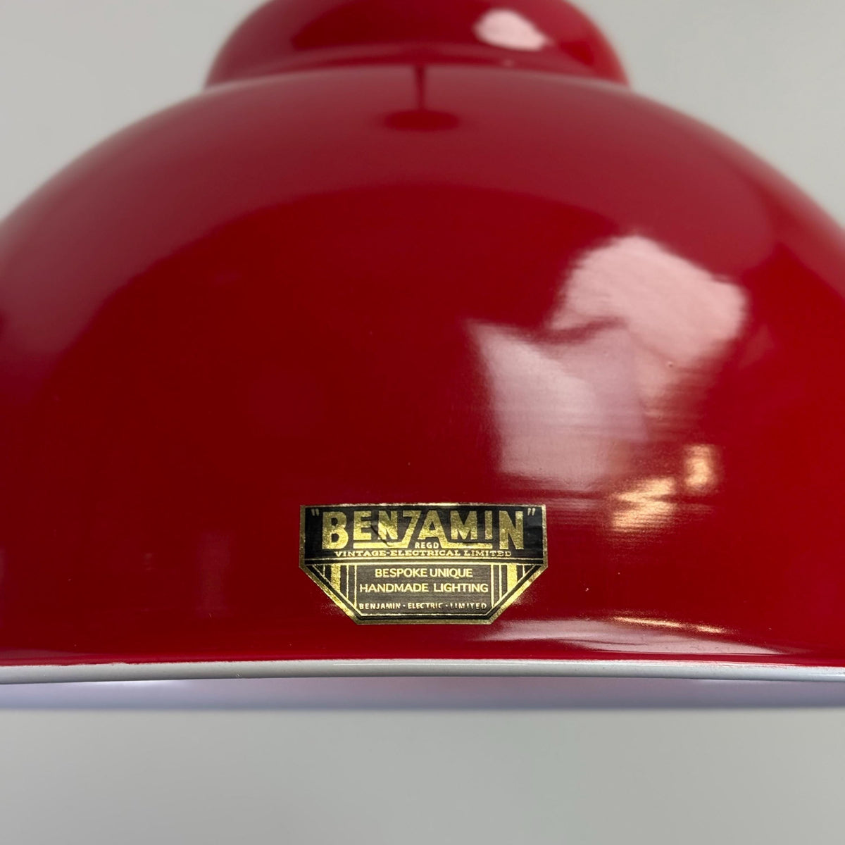 Brassvane red RLM pendant light additional view 8