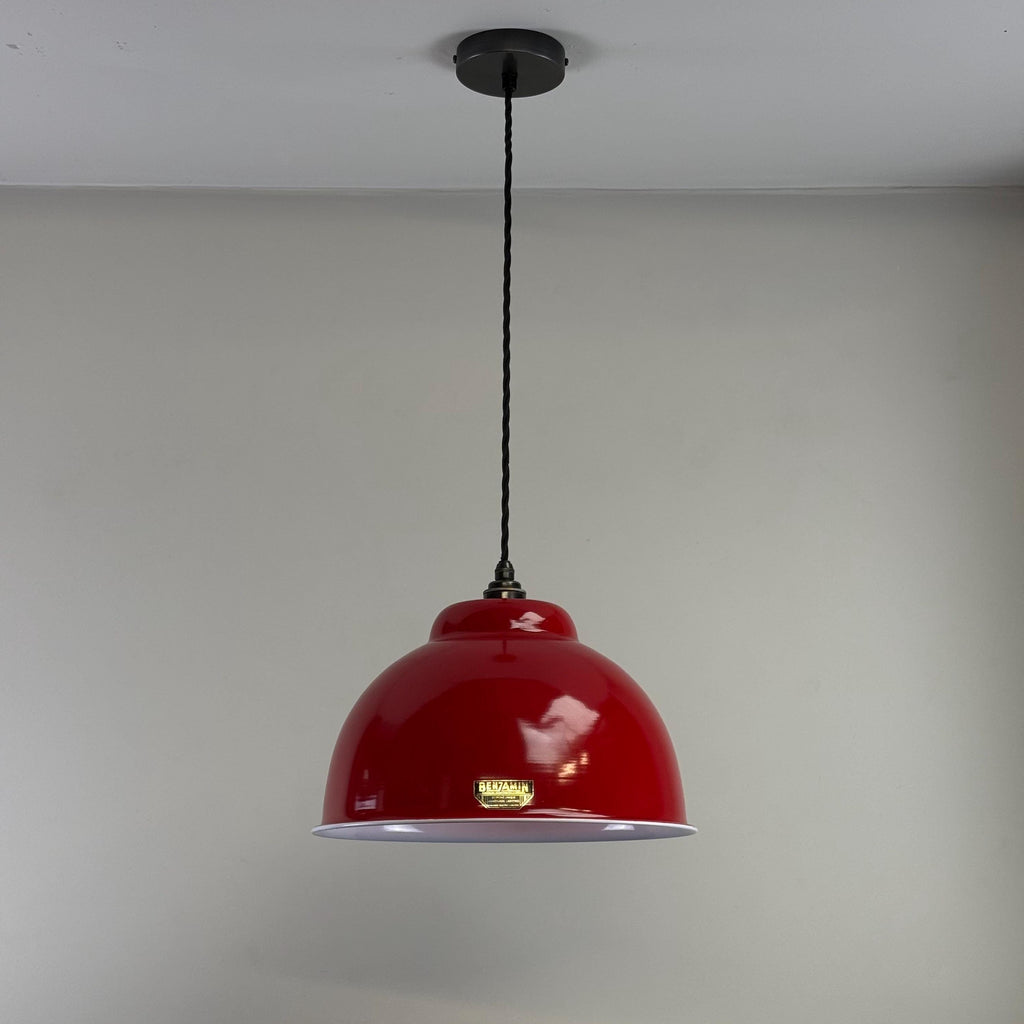 Brassvane red RLM pendant light additional view 5