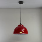 Brassvane red RLM pendant light additional view 5