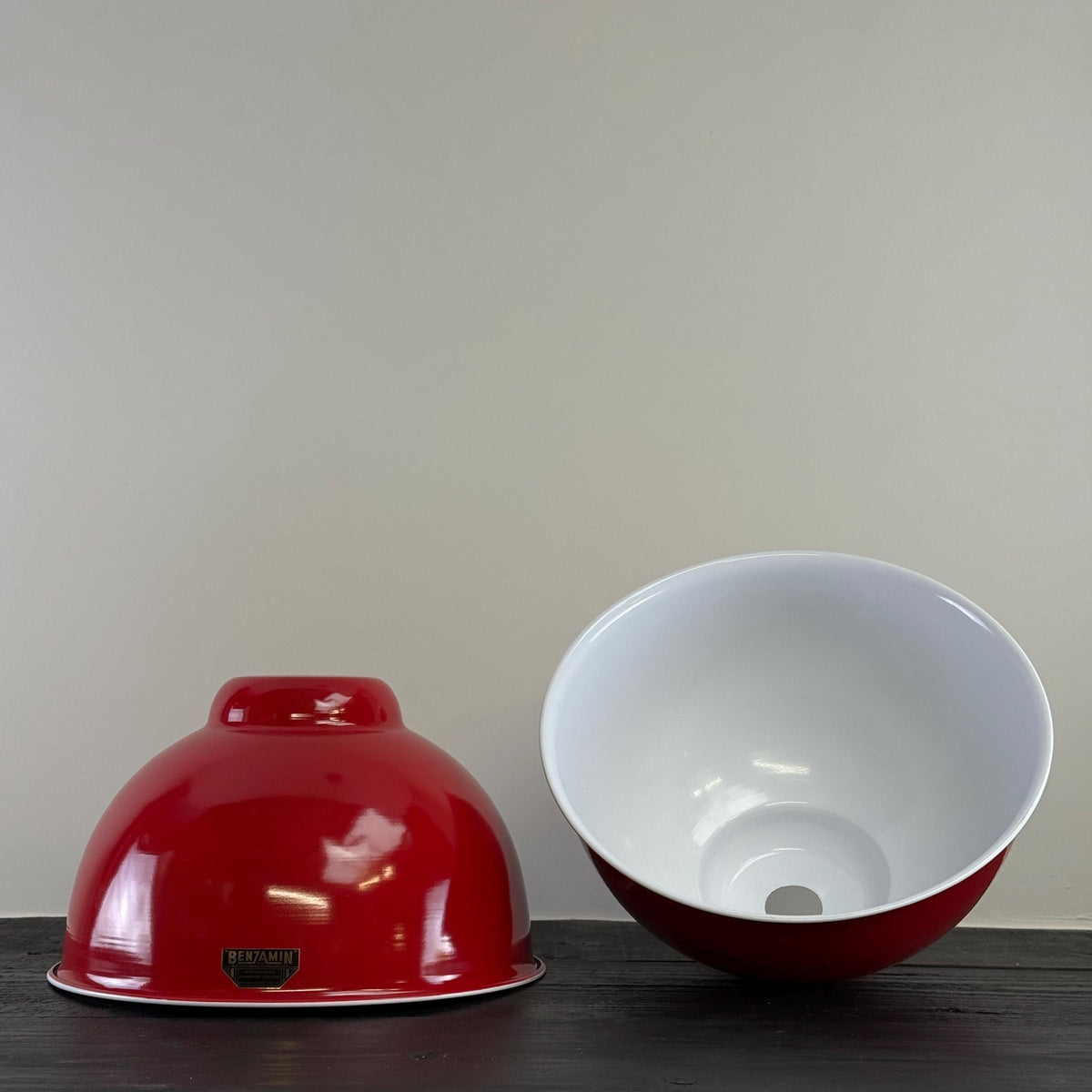 Brassvane red RLM pendant light additional view 10