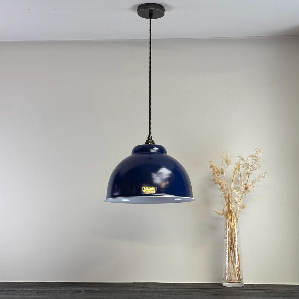 Brassvane royal blue RLM pendant light additional view 4