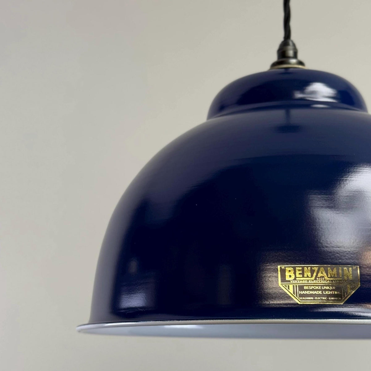 Brassvane royal blue RLM pendant light additional view 6