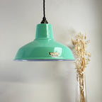 Brassvane teal green RLM pendant light additional view 2