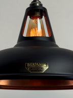 Brassvane matt black and copper pendant light additional view 7