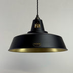 Brassvane matt black and brass pendant light additional view 8