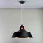 Brassvane matt black and brass pendant light additional view 4