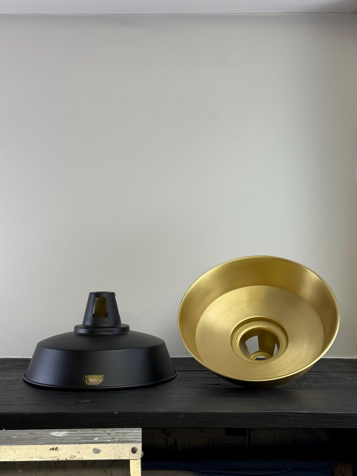 Brassvane matt black and brass pendant light additional view 9