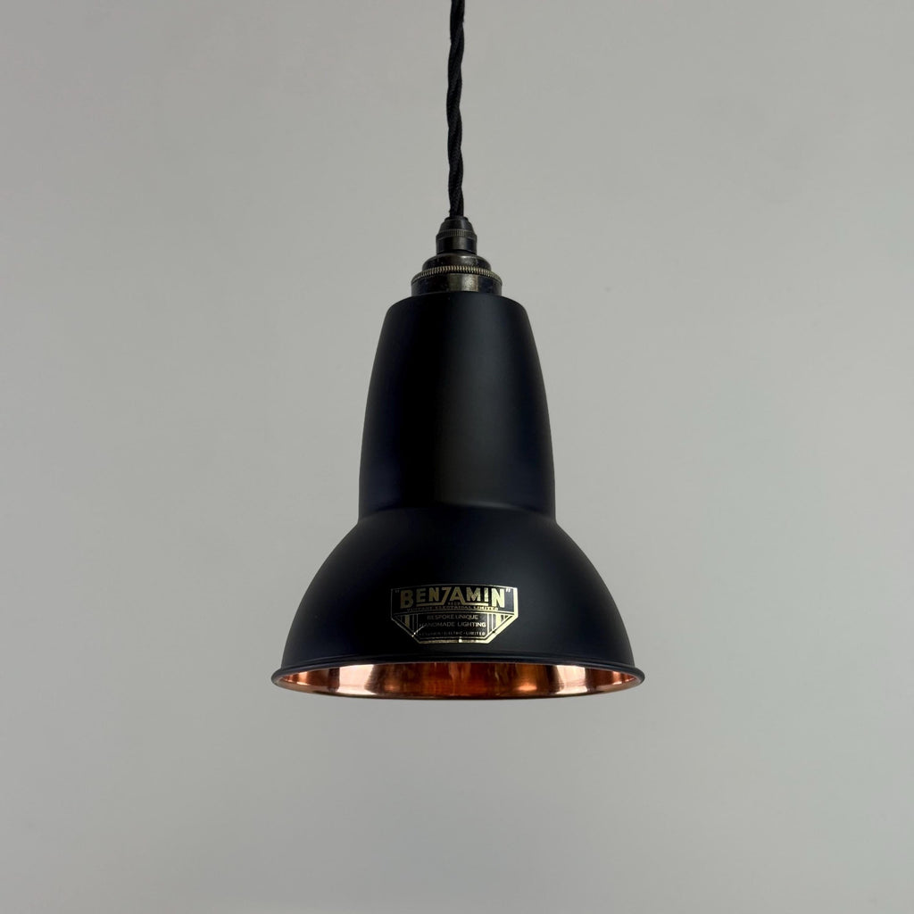 Brassvane matt black and copper pendant light additional view 2