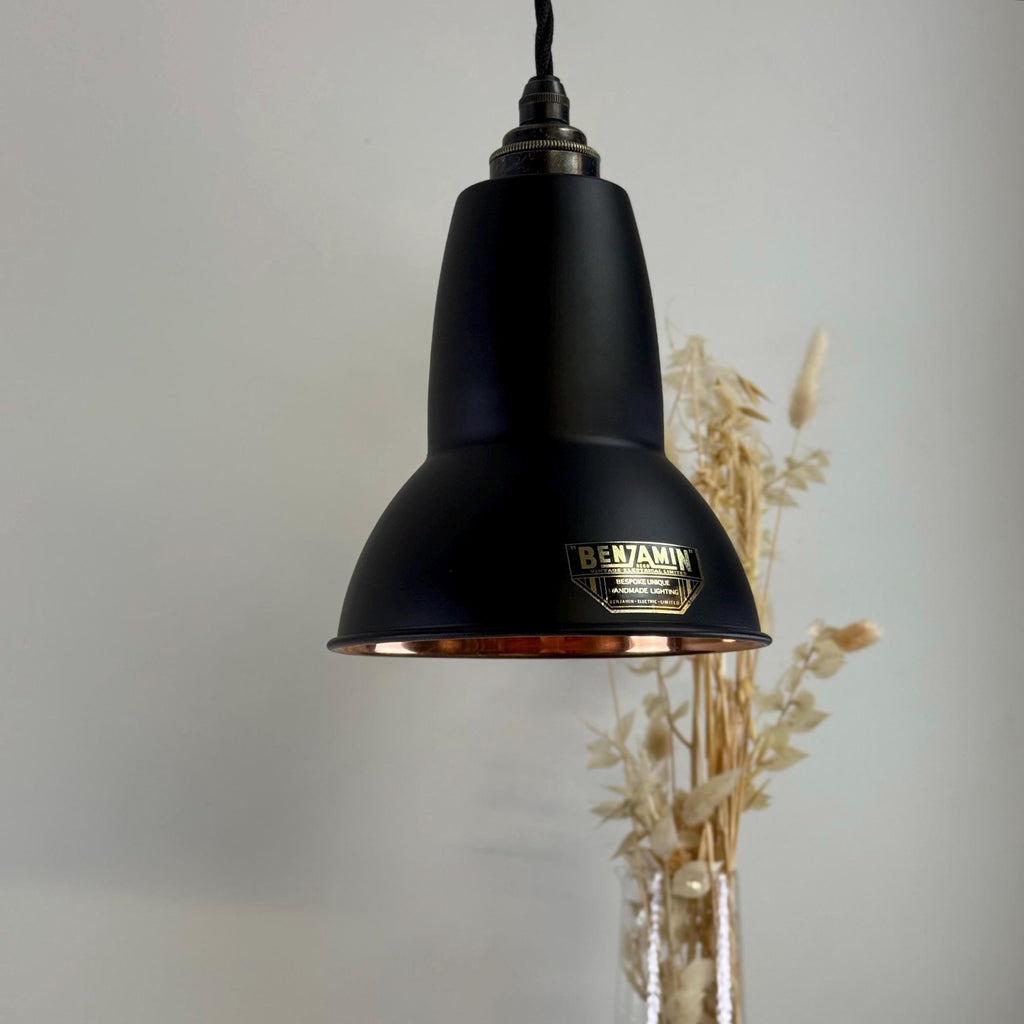 Brassvane matt black and copper pendant light additional view 3