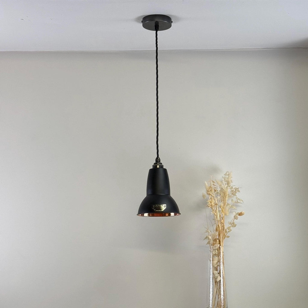 Brassvane matt black and copper pendant light additional view 6