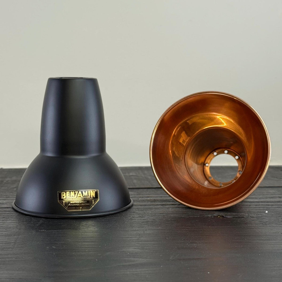 Brassvane matt black and copper pendant light additional view 9