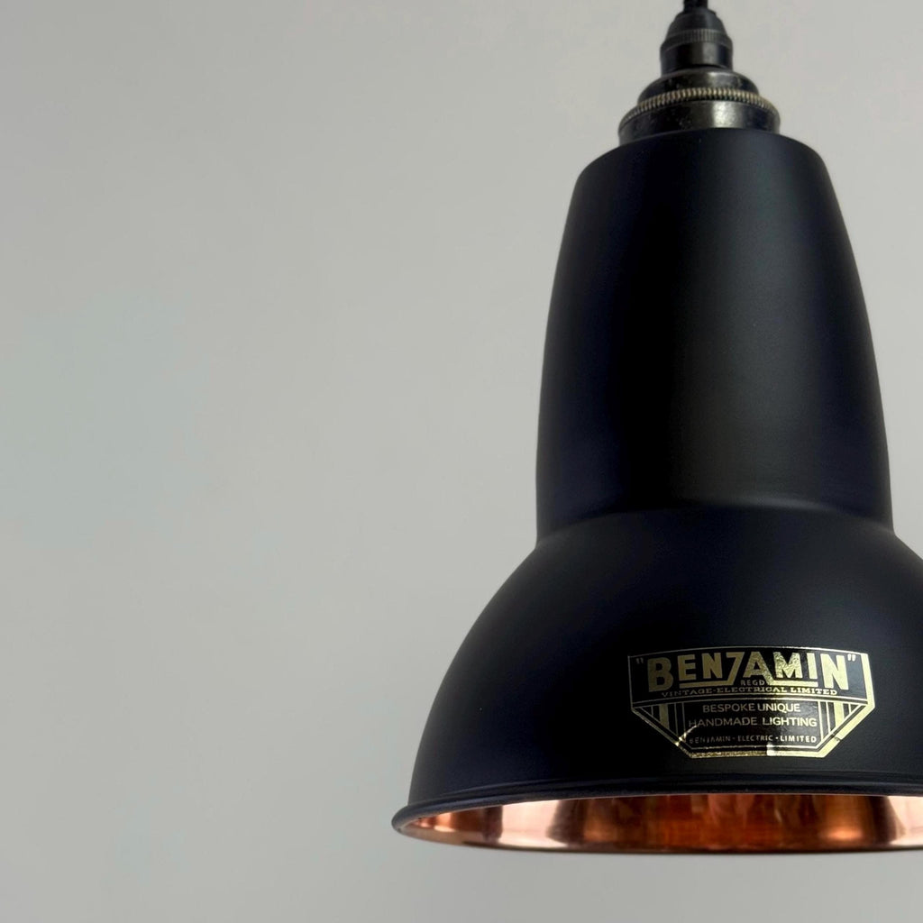 Brassvane matt black and copper pendant light additional view 7