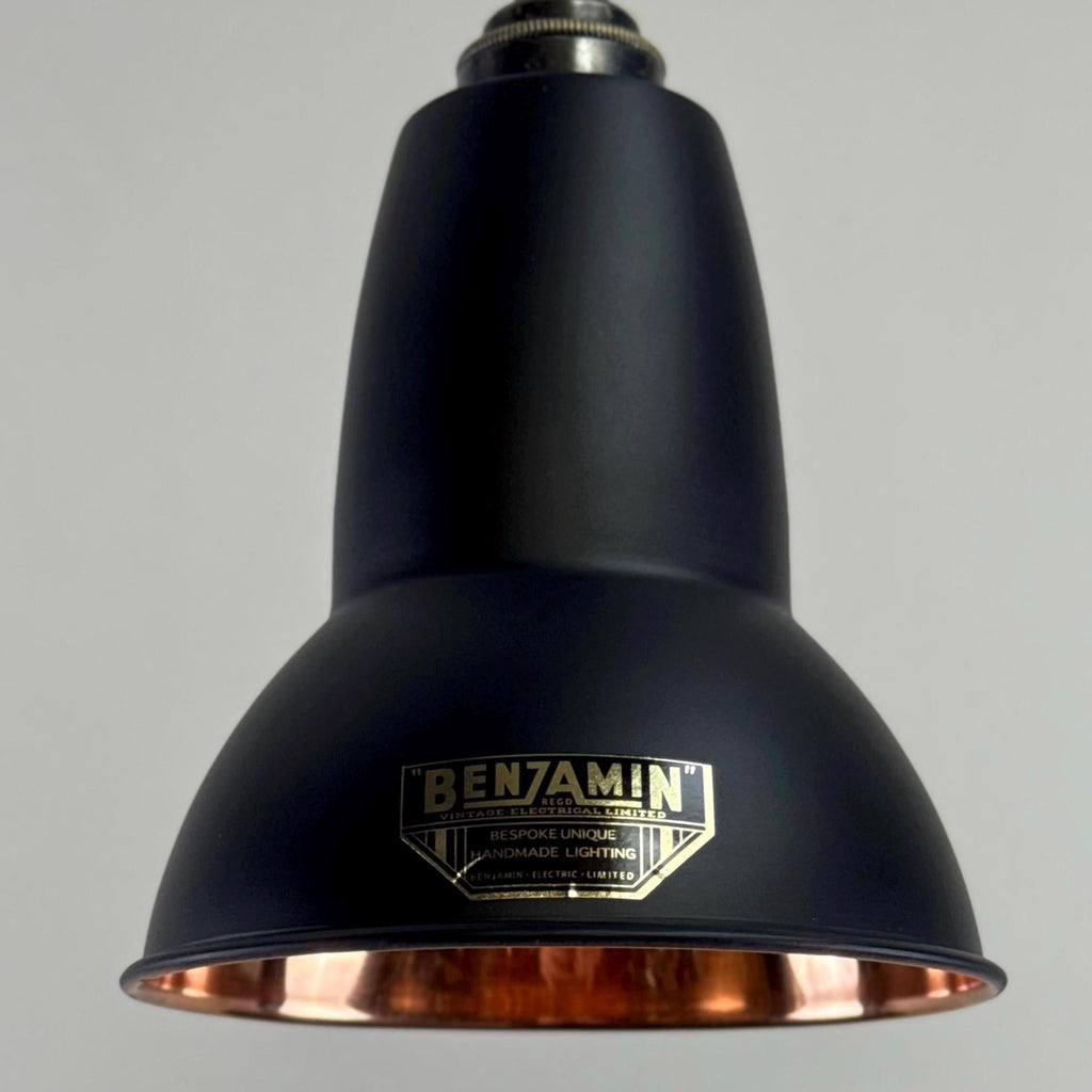 Brassvane matt black and copper pendant light additional view 8