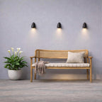 Brassvane matt black wall light additional view 8