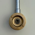 Brassvane raw brass conduit light switch additional view 2