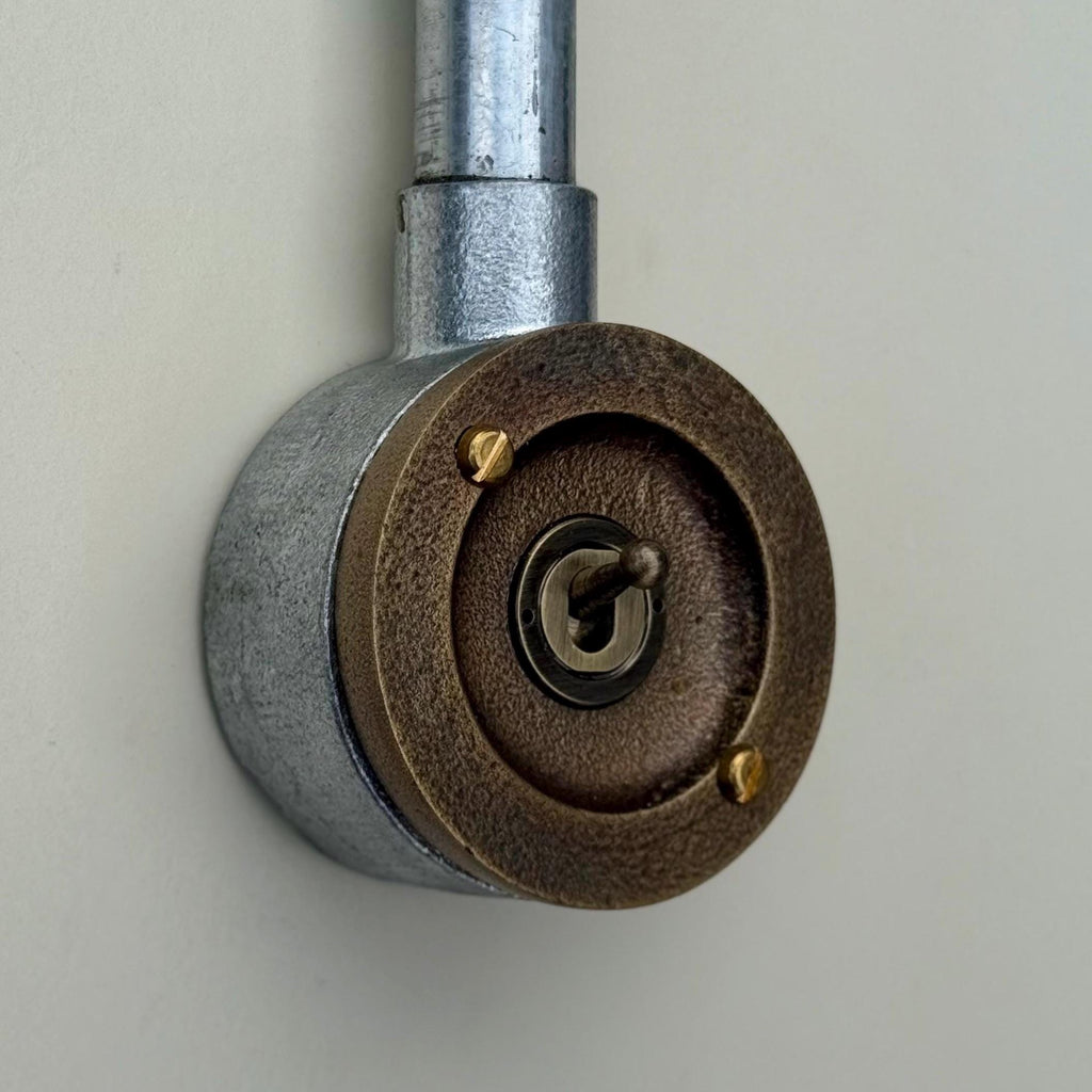 Brassvane antique brass conduit toggle switch additional view 7