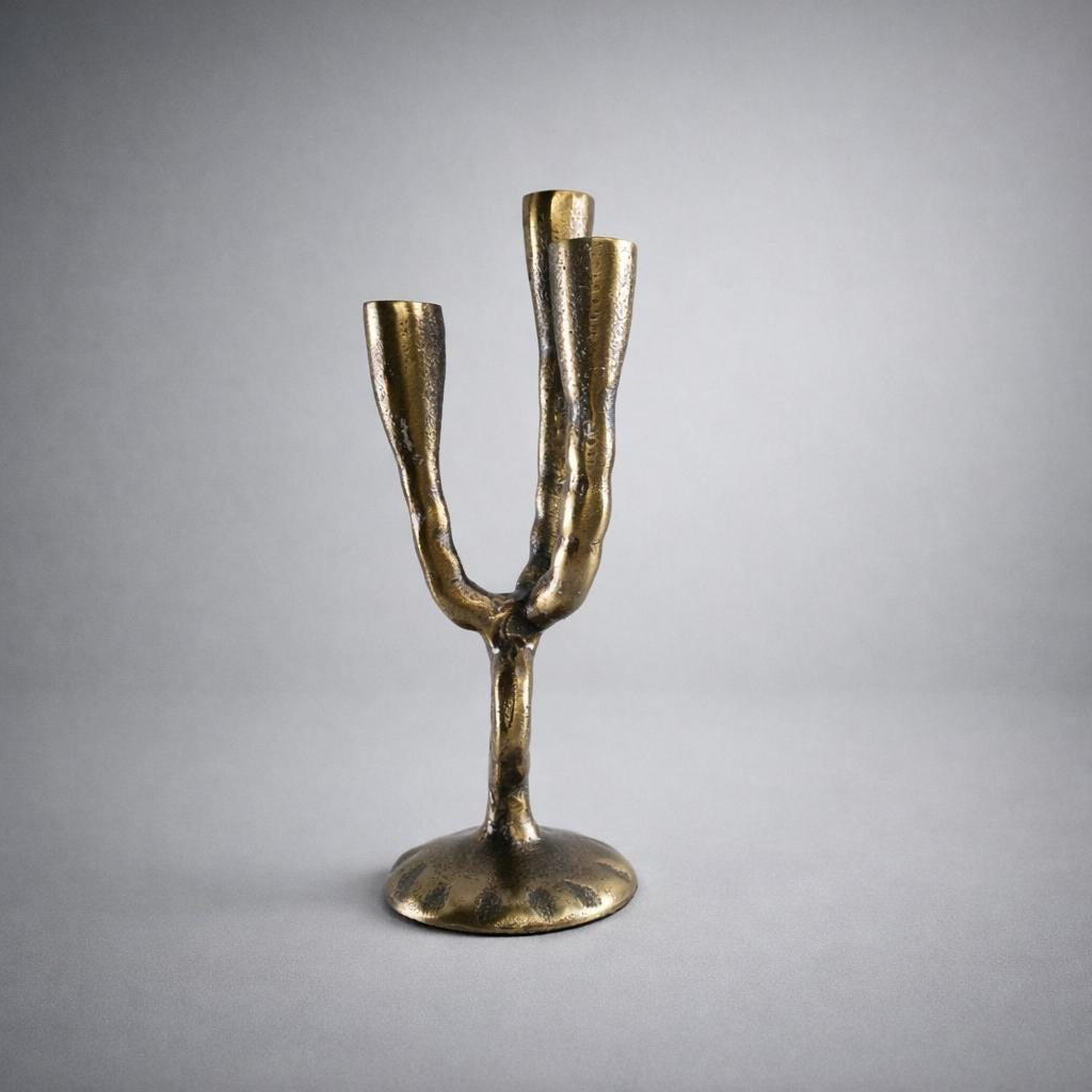 Brassvane antique brass candelabra additional view 4