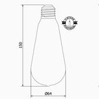 Brassvane edison filament bulb additional view 5